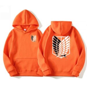 "Attack on Titan" Orange Anime Hoodie