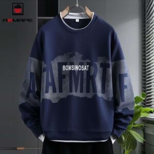Urban Navy Graphic Oversized Sweatshirt