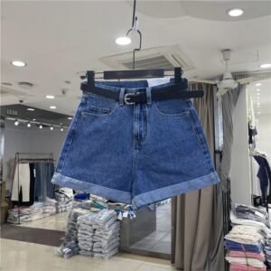 Classic Denim High-Waist Shorts