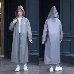 Full-Length Professional Rain Coat (Silver)