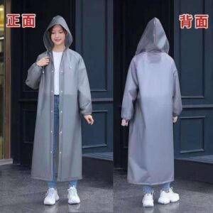 Full-Length Professional Rain Coat (Silver)
